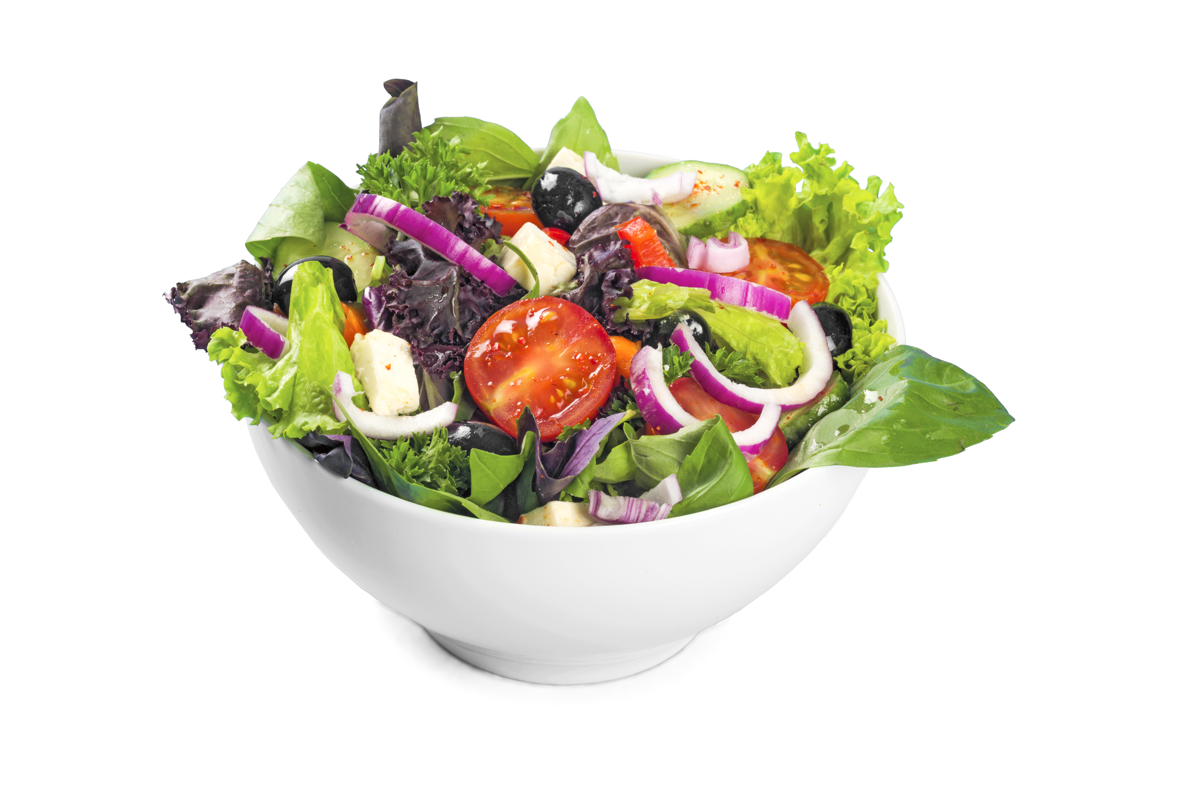 Salad food menu. Chicken Caesar Salad – Fresh romaine lettuce topped with grilled chicken, Parmesan cheese, and Caesar dressing, providing a light meal option for seniors.